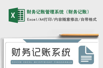 2021年財(cái)務(wù)記賬管理系統(tǒng)（財(cái)務(wù)記賬）