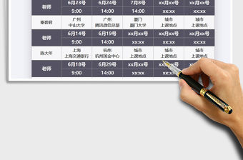 2021年講師培訓上課安排