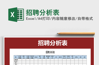 2021年招聘分析表免費下載