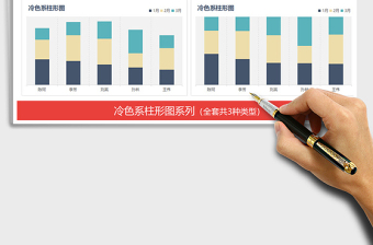 2021年通用营销财务对比分析柱形图 图表模板