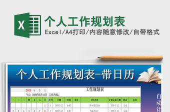 2021年個(gè)人工作規(guī)劃表