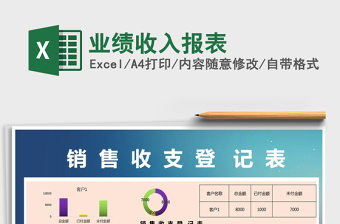 2021年業(yè)績收入報(bào)表