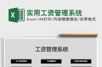 2021年實用工資管理系統