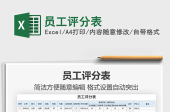 2021年員工評(píng)分表