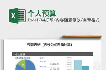 2021年個人預(yù)算