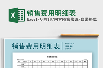 2021年銷售費用明細(xì)表
