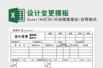 2021年设计变更模板