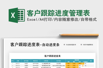 2021年客户跟踪进度管理表