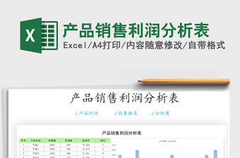 销售利润分析表