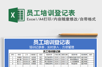 2021年員工培訓(xùn)登記表