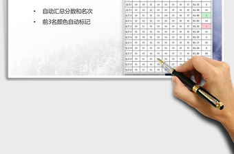 2021年比賽評(píng)分表（自動(dòng)排名）