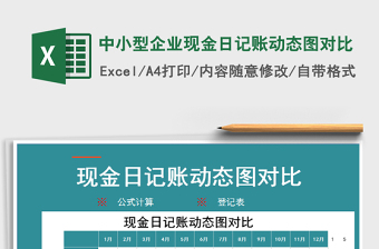 2021年中小型企業(yè)現(xiàn)金日記賬動態(tài)圖對比