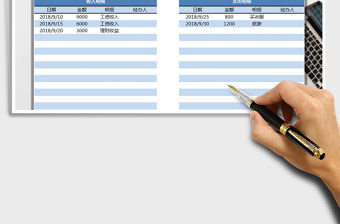 2021年家庭收支記賬表免費下載