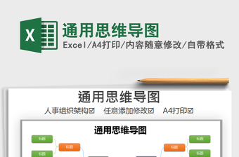 2021年通用思維導圖