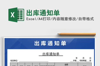 2022年出庫通知單免費(fèi)下載