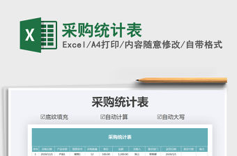 2021年采購統計表