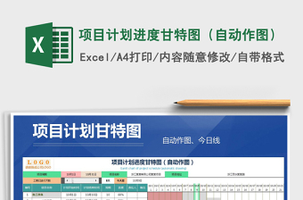 2021年項目計劃進(jìn)度甘特圖（自動作圖）