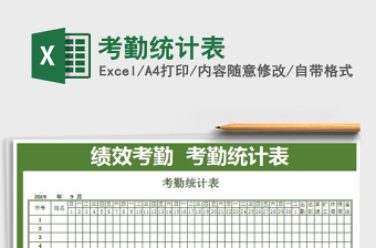 2022年考勤統(tǒng)計表