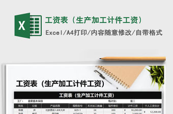 2022年工資表（生產加工計件工資）