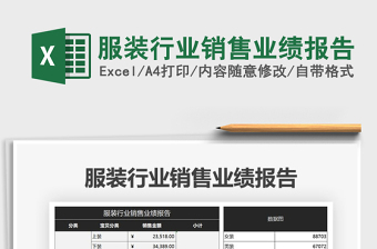 2021年服裝行業(yè)銷(xiāo)售業(yè)績(jī)報(bào)告