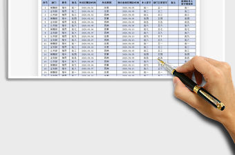 2021年公司員工外出登記表