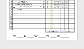 2021年上市公司采购申请表范本免费下载