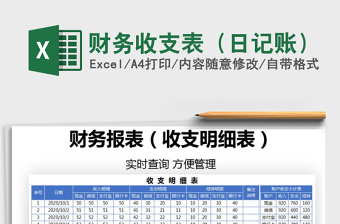 2021年財(cái)務(wù)收支表（日記賬）