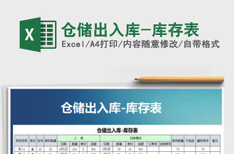 2022年倉儲出入庫-庫存表