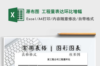 2021年瀑布圖 工程量表達環比增幅