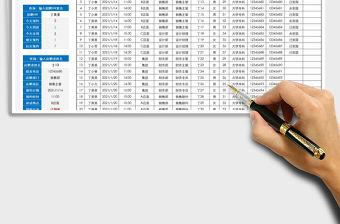 2021年面試安排記錄表