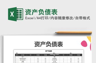 2021年資產(chǎn)負(fù)債表免費(fèi)下載