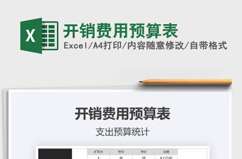 2021年開銷費(fèi)用預(yù)算表