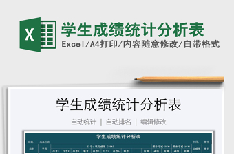 2021年學(xué)生成績統(tǒng)計分析表