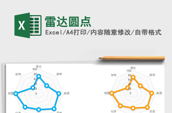 2022excel雷达分布图