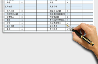 2021年现金银行存款收付日报表免费下载