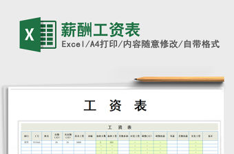 2022年薪酬工資表