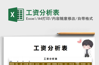 2021年工資分析表