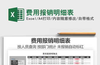 2021年費(fèi)用報(bào)銷明細(xì)表