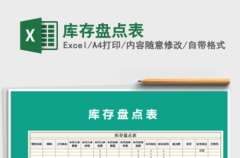 2022年庫(kù)存盤點(diǎn)表