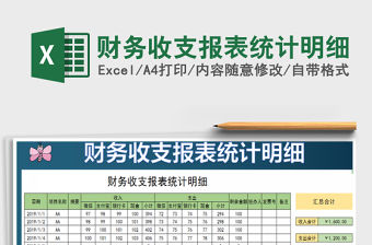 2021年財(cái)務(wù)收支報(bào)表統(tǒng)計(jì)明細(xì)