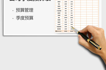 2021年公司財(cái)務(wù)季度預(yù)算表