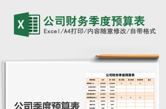 2021用戶運(yùn)營(yíng)部門季度預(yù)算表免費(fèi)下載