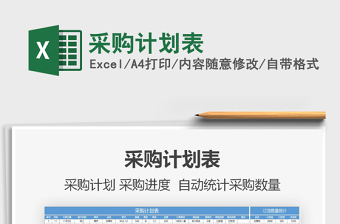 2021年采購計(jì)劃表