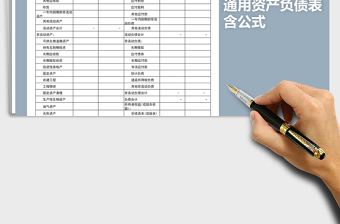 2022年資產(chǎn)負(fù)債表-含公式