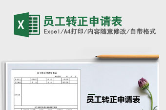 2022年員工轉正申請表