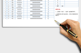 2022年快递费登记统计表免费下载