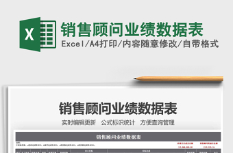 2021年銷售顧問業(yè)績數(shù)據(jù)表