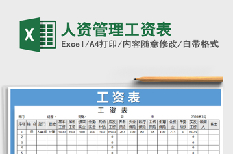 2021年人資管理工資表
