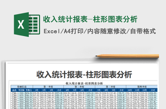 2021年收入統(tǒng)計(jì)報(bào)表-柱形圖表分析免費(fèi)下載