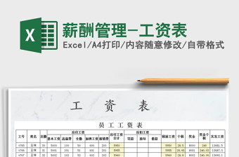 2022年薪酬管理-工資表